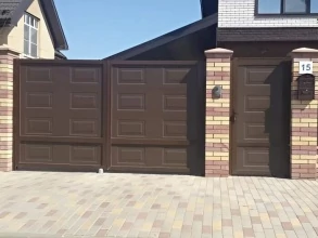 Распашные ворота Alutech Prestige + Калитка